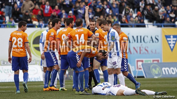 LEGANES 2-0 ALMERIA. JORNADA VEINTISIETE DE LA LIGA ADELANTE. 28 DE FEBRERO DE 2016